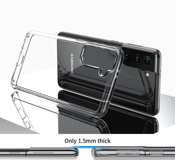 S22 Ultra think case 6 - Samsung S22 Plus – Ultra Tyndt Cover (Gennemsigtig)