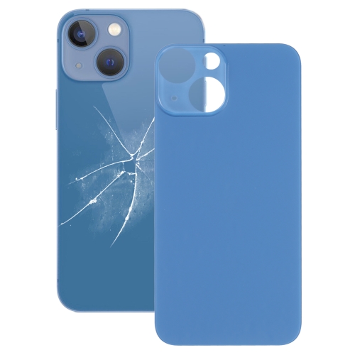 IPhone 13 Mini Blue backglass - iPhone 13 Mini Bag Glas (Big Camera Holder) - Med Tape