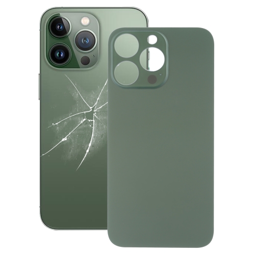 IPhone 13 Pro Green Back glass - iPhone 13 Pro Bag Glas (Big Camera Holder) - Med Tape