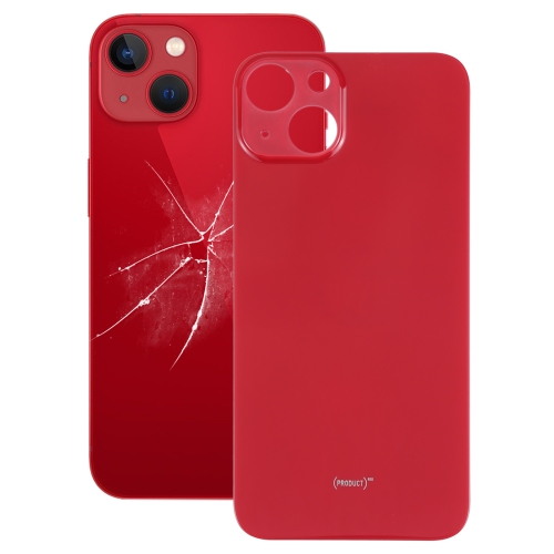IPhone 13 red back glass - iPhone 13 Mini Bag Glas (Big Camera Holder) - Med Tape