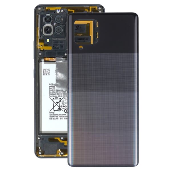 a42 black battery cover - Samsung Galaxy A42 Bagglas/Batteri Cover/Back Glass (Med Logo)