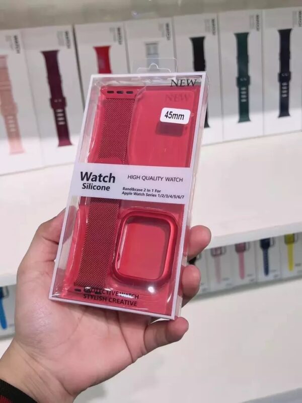 - Milanesisk Urlænke Med Cover Rød til Apple Watch