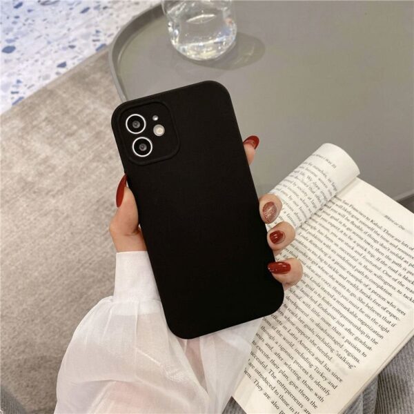 Black - iPhone 14 Pro 360 Liquid Silicon Cover