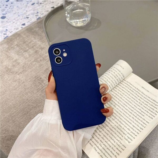 DarkBlue - iPhone 14 Plus 360 Liquid Silicon Cover