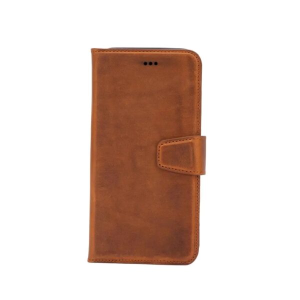 mgwpcbr 4 - Ægte Læder Magic Wallet IPhone Cover -Brun