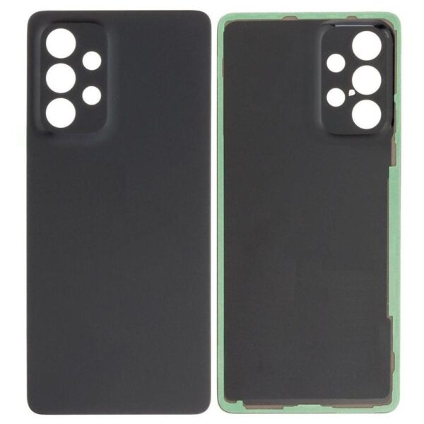 A53 Black 1 - Samsung Galaxy A53 Bagglas/Batteri Cover/Back Glass Med kameralinse