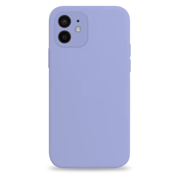 iphone 12 lavender - iPhone 12 -360 Liquid Silicon Kamera Beskyttelse Cover