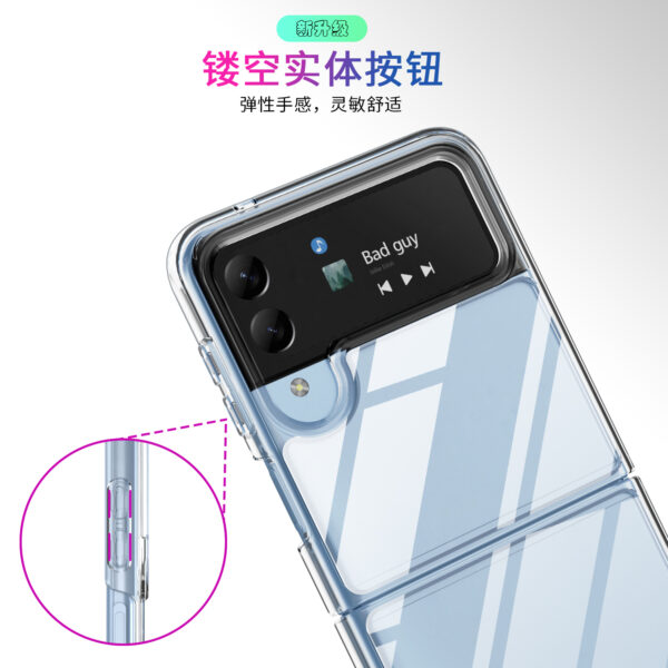 7 - Samsung Z Flip 4 – Ultra Tyndt Cover (Gennemsigtig)