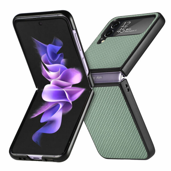 SKU 05 绿色 - Samsung Galaxy Z Flip 3 Mønster Cover