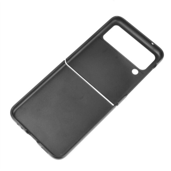 详情 10 - Samsung Galaxy Z Flip 3 Læder Cover - Sort