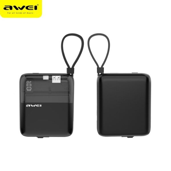 4 - Awei P149K Hurtig Powerbank 10.000 mAh