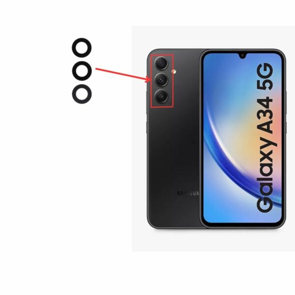 Samsung A34 Lens - Samsung Galaxy A34 Bagkameralinse