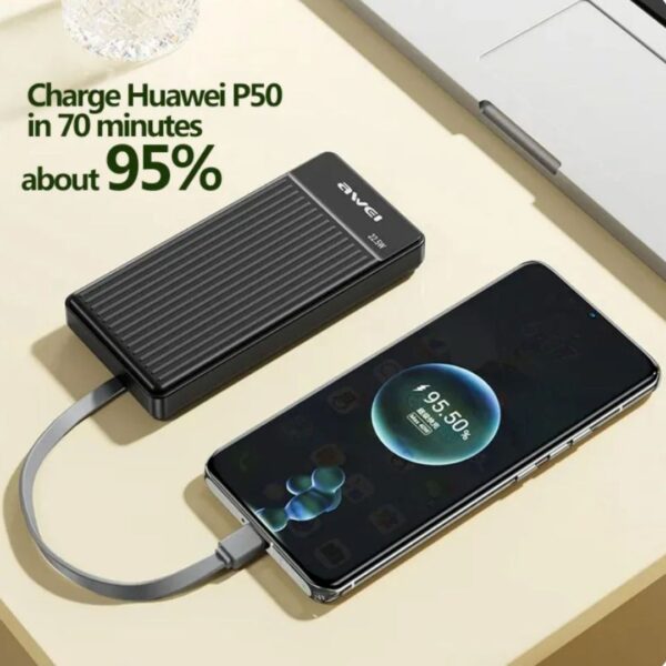 1 - Awei P88K Hurtig Powerbank 10.000 mAh