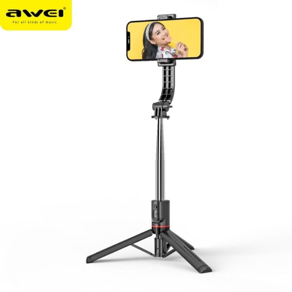 2 8 - Multifunktionel Selfie Stang & Tripod Stativ med trådløs fjernbetjening