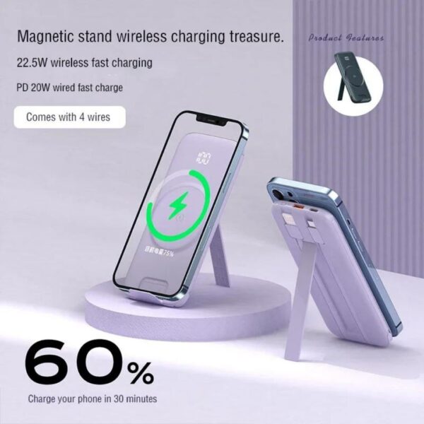 4 6 - Awei P185K Hurtig Magnet Powerbank 10.000 mAh