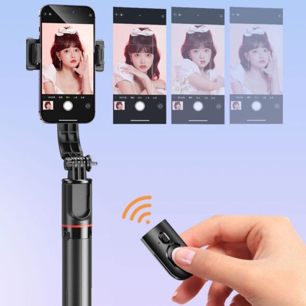 5 7 - Multifunktionel Selfie Stang & Tripod Stativ med trådløs fjernbetjening