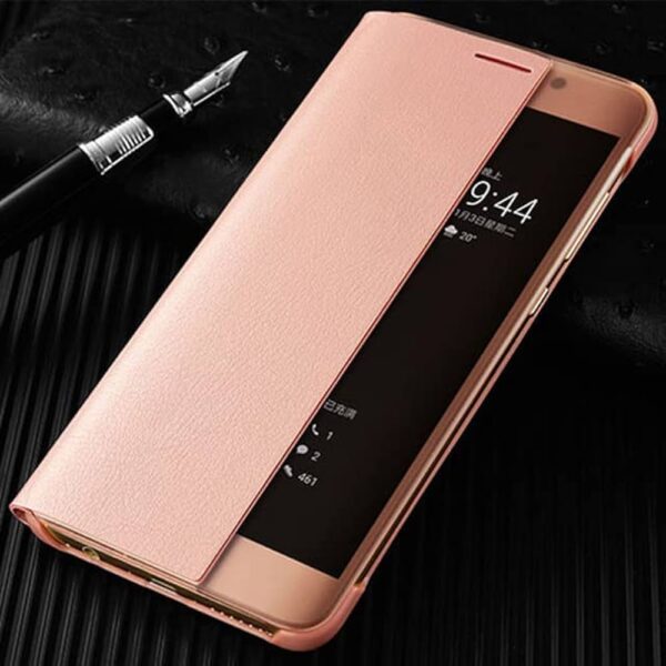 Mate 10 Glas flip guld - Huawei Mate 10 Smart View Flip Cover