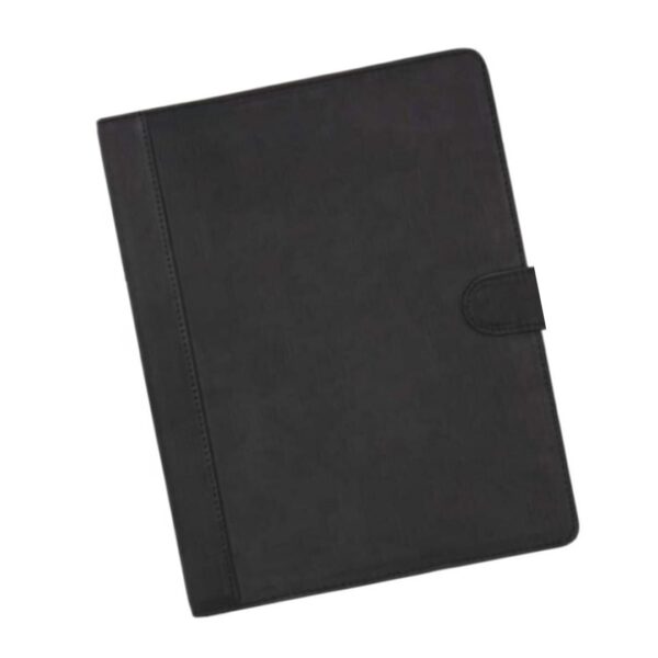 Aegte Crazy Horse laeder sort1 - Crazy Læder IPad Pung Cover